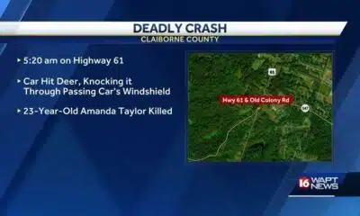 Woman killed in Claiborne County wreck