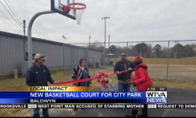 Community leaders in Baldwyn help give kids a new place to play basketball