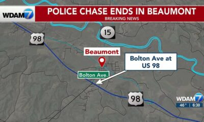 Police chase ends in Beaumont