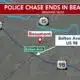 Police chase ends in Beaumont
