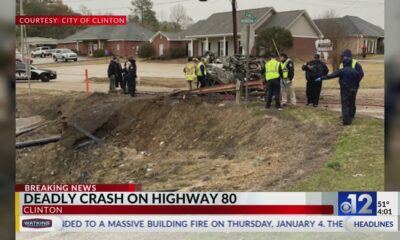 Fatal crash blocks lanes on Highway 80 in Clinton