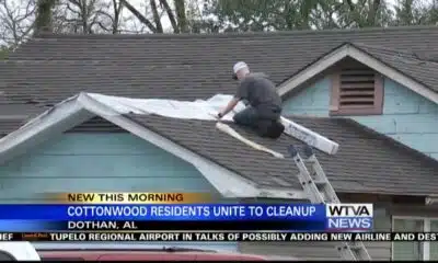 Storm cleanup begins in parts of Alabama