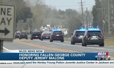 Funeral services, procession honors life of fallen George County Deputy Jeremy Malone