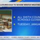 Mississippi school closures on January 16