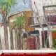 Renowned street painter creates latest works in Pascagoula