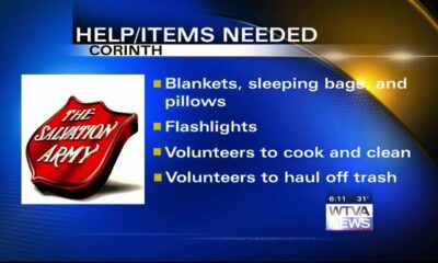 The Salvation Army in Corinth is seeking help and items to be donated