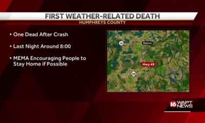 First cold-weather death reported