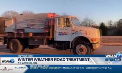 Winter weather road treatment