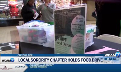 Local sorority chapter holds food drive