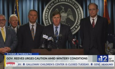 Mississippi governor urges caution during winter weather