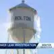 Bolton water tower leaking
