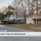 Structure fire in Meridian Wednesday afternoon