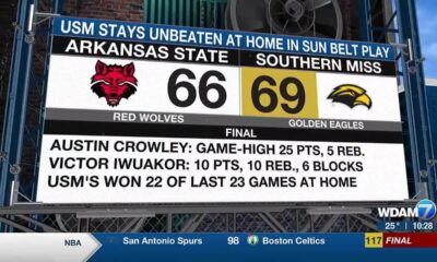 USM rallies past Arkansas State in Hattiesburg