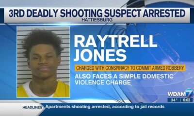 3rd suspect in Hattiesburg deadly shooting arrested, charged