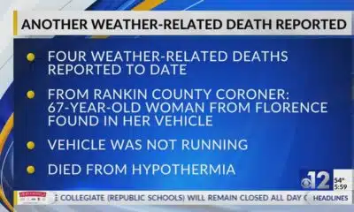 Coroner: Rankin County woman dies from hypothermia