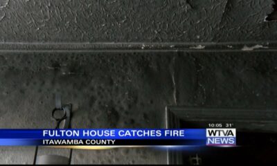 Fulton house catches fire