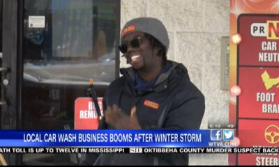 Car washes will be busy after the winter ice storm