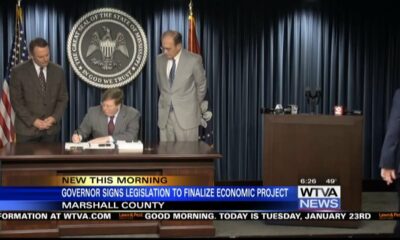 Mississippi's governor signs legislation for economic development project