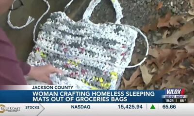 Jackson Co. woman crafts homeless sleeping bags out of grocery bags