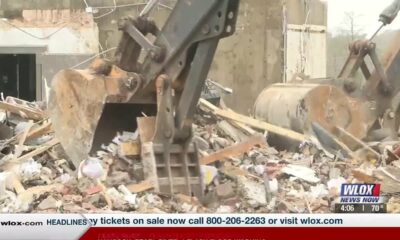 Merchant and Marine Bank in Moss Point demolished due to tornado damage