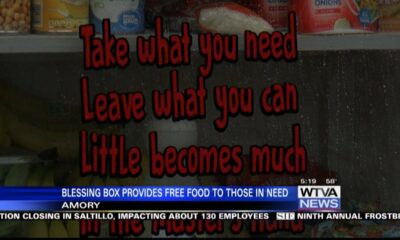 A blessing box is providing free food in Amory to those in need