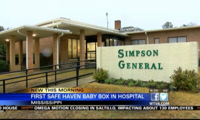 First baby box in a Mississippi hospital opened Wednesday