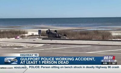 Person sitting on bench struck in deadly Highway 90 crash in Gulfport
