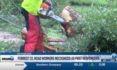 Forrest Co. road workers recognized as first responders