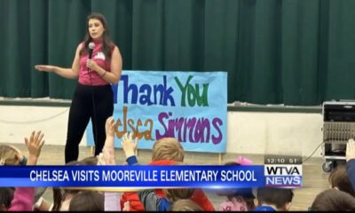 WTVA meteorologist Chelsea Simmons visits Mooreville Elementary