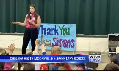 WTVA meteorologist Chelsea Simmons visits Mooreville Elementary