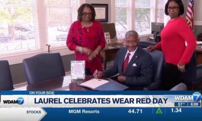 Laurel celebrates Wear Red Day