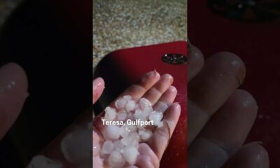 Hail falls in South Mississippi #gulfport #hail #poplarville