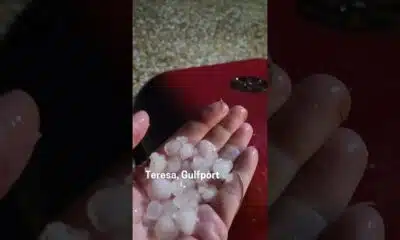 Hail falls in South Mississippi #gulfport #hail #poplarville