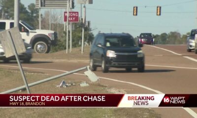 Chase ends in Brandon with suspect's death