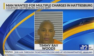Man wanted on multiple charges in Hattiesburg