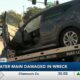 Single-vehicle crash closes part of Highway 90 in Biloxi, damages water main
