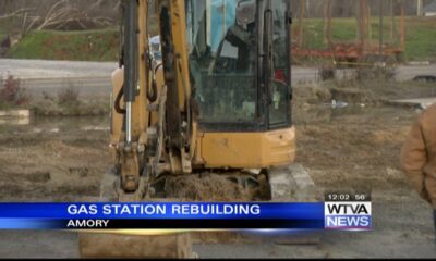 Gas station destroyed by tornado in Amory is being rebuilt