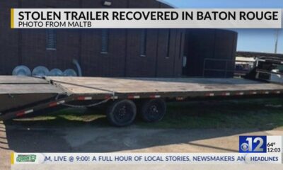 Trailer stolen from Jackson recovered in Louisiana