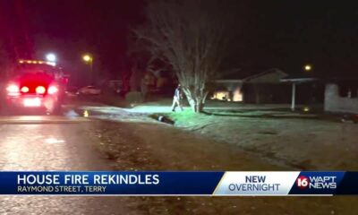 Terry fire rekindles