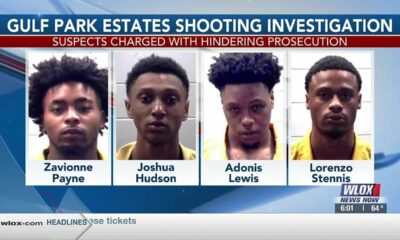 Four arrested, charged with hindering Gulf Park Estates shooting investigation