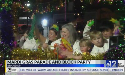 Mardi Gras parade and block party held in Brandon