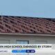 Part of Tylertown High School damaged by overnight storm