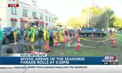 LIVE: Mystic Krewe of the Seahorse Lundi Gras Parade kicking off in Bay St. Louis