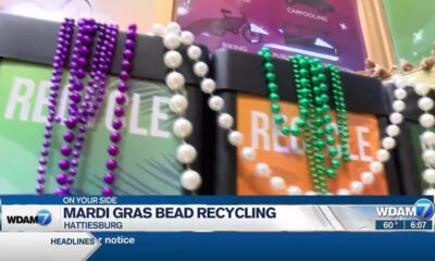 Hattiesburg Zoo recycling Mardi Gras beads