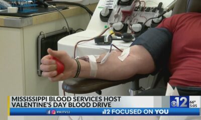 Mississippi Blood Services hosts Valentine's Day blood drive