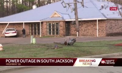 Car crash likely cause of power outage in South Jackson