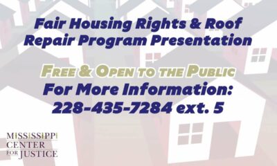 Mississippi Center for Justice Fair Housing & Roof Repair Program PSA