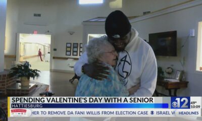 Man spends Valentine's Day with a senior in Hattiesburg