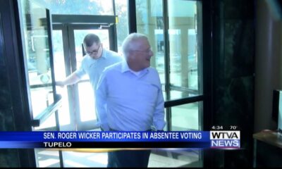 Sen. Roger Wicker returns home to vote absentee