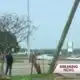 18-Wheeler crashes into power pole knocking out power near Northside Drive